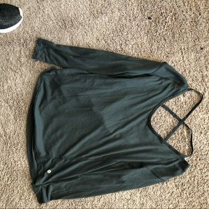 EUC Forest Green Apana Athleisure Top Sz M